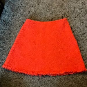 Orange Tweed textured skirt!